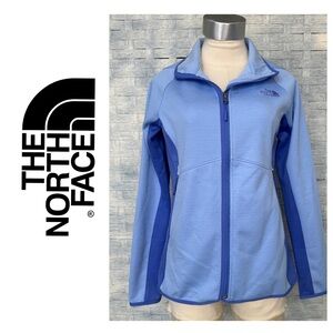 The‎ North Face Women Medium Fleece Jacket Zip Up Blue Athletic Outdoor Full Zip